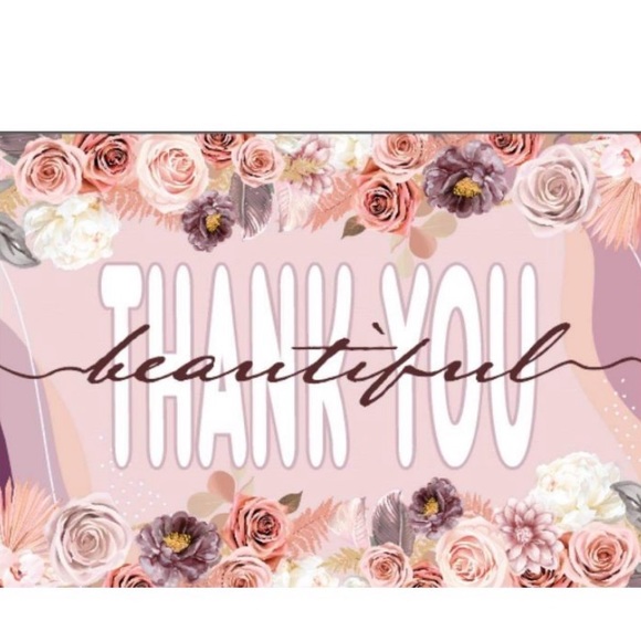 15 ct 4x6” Thank you Cards Vintage Floral Post Card style Business Supplies - Picture 3 of 3